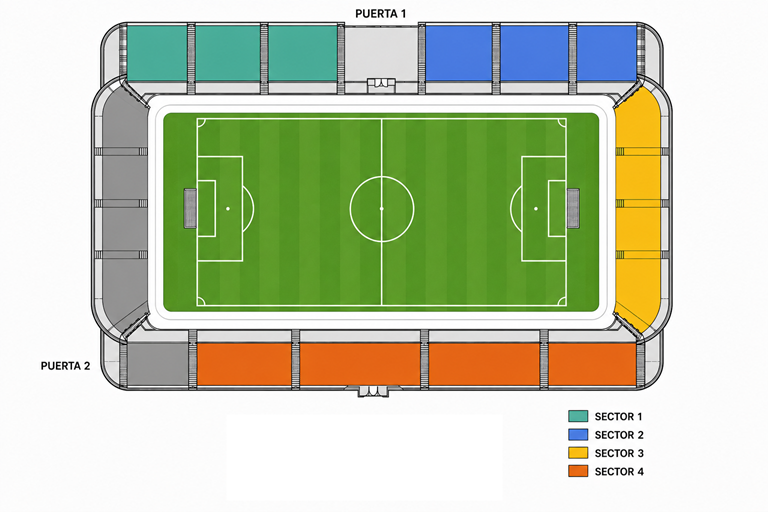 Mapa del estadio